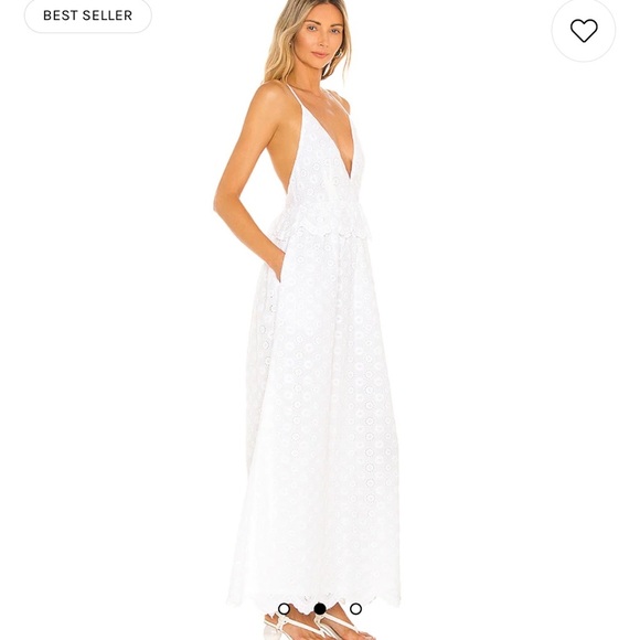 NEW Tularosa Brier Embroidered Dress in White - Picture 2 of 9